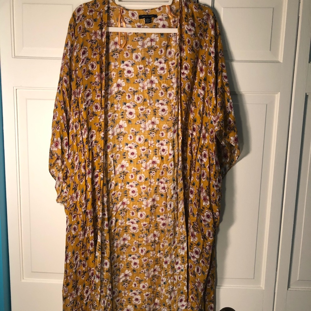 Long Floral Kimono